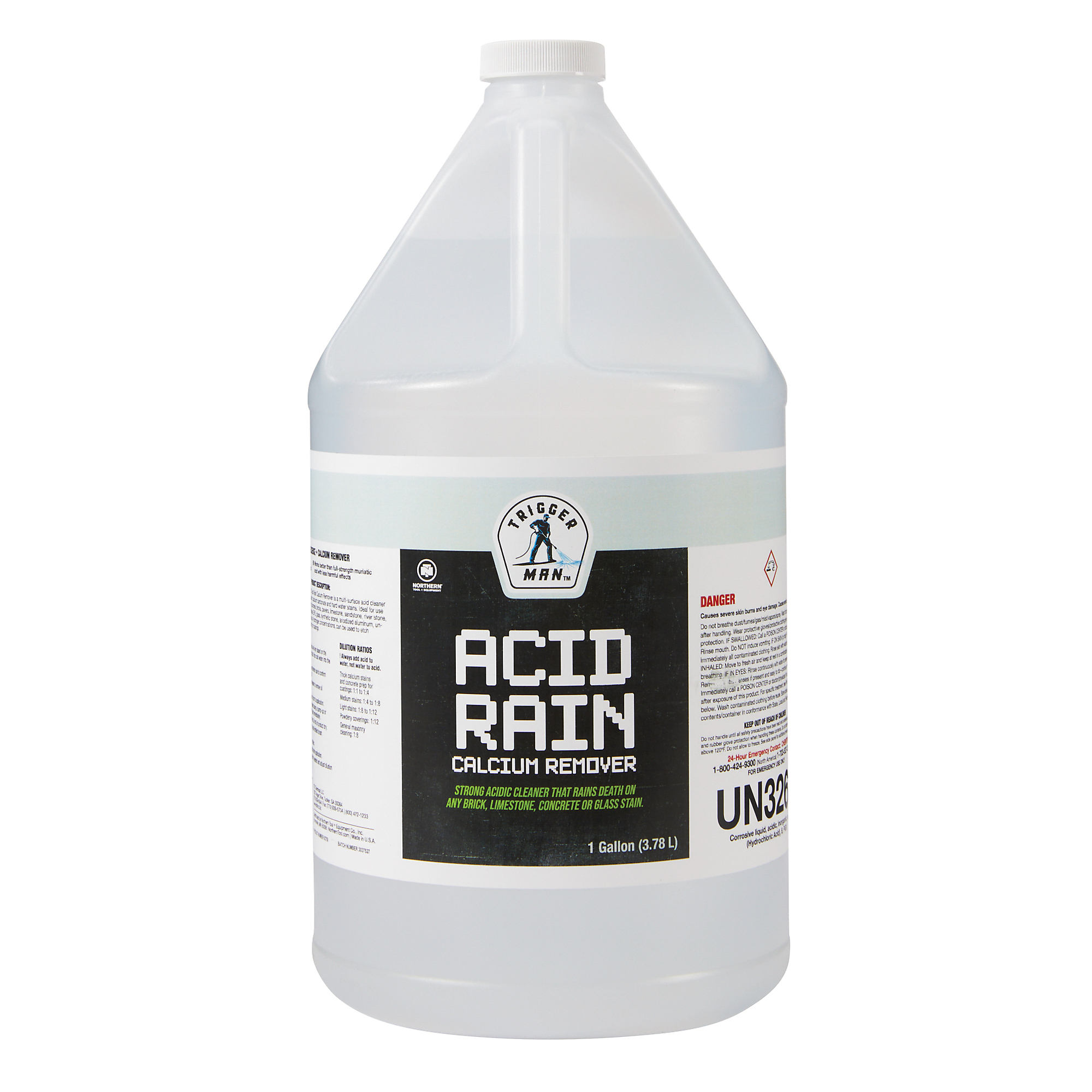 Trigger Man Acid Rain Calcium Remover, Pressure Washer Chemical, 1 Gallon